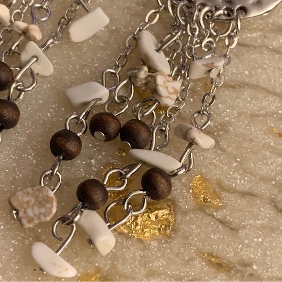 Primal Prestige White Beaded Hook Earrings - Picture 2 of 2